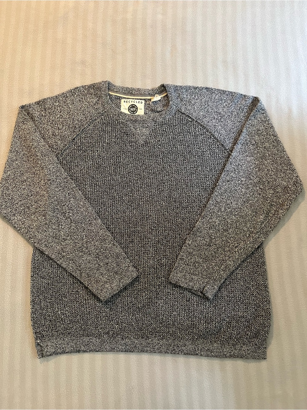 Men's Marled Gray Crewneck Sweater - Recycled Blend